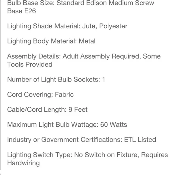 1 Opalhouse Burlap Petal Ceiling Pendant Designed With Jungalow. - Picture 7 of 10